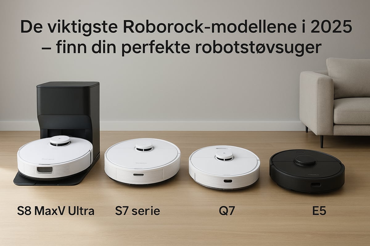 De Viktigste Roborock-Modellene i 2025