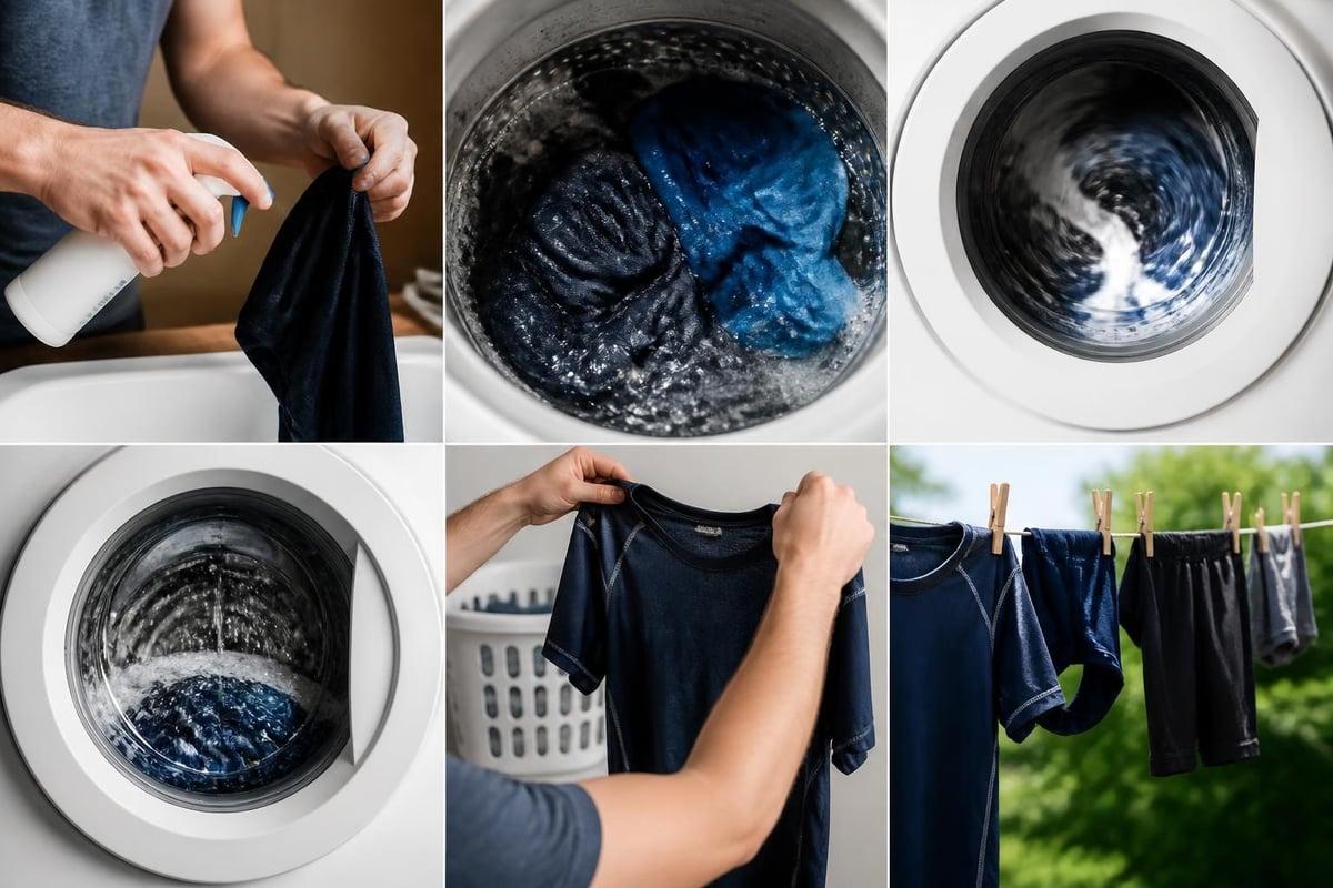 Washing process steps