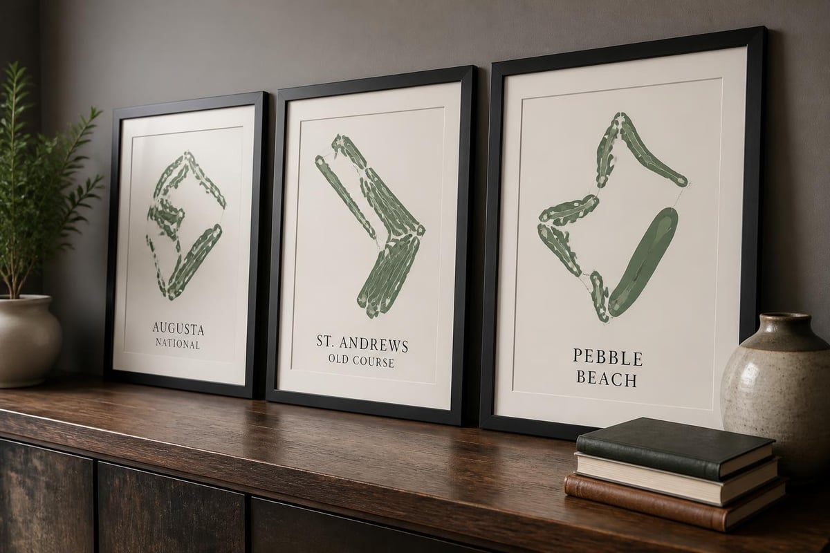 Golf course wall art concepts