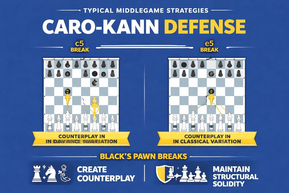 Caro Kann middlegame plans