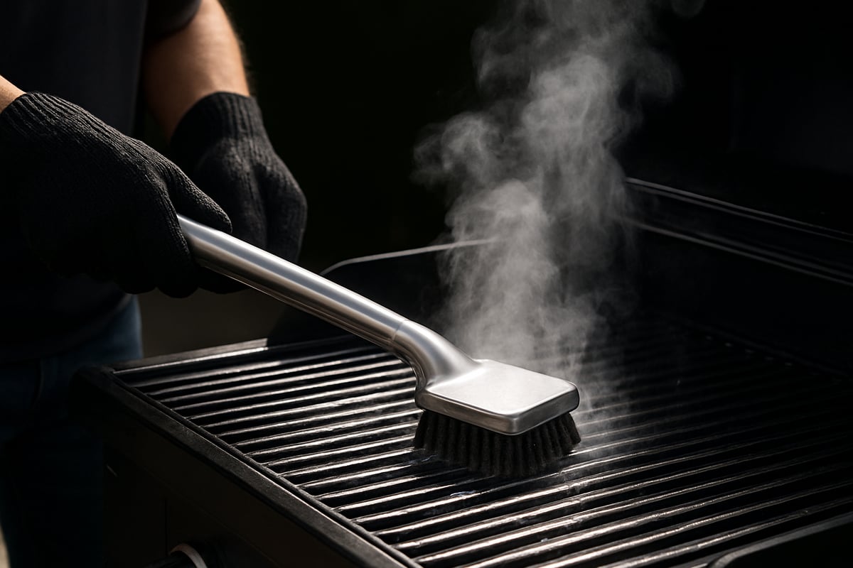 How to Use a Steam Cleaning Grill Brush: Step-by-Step