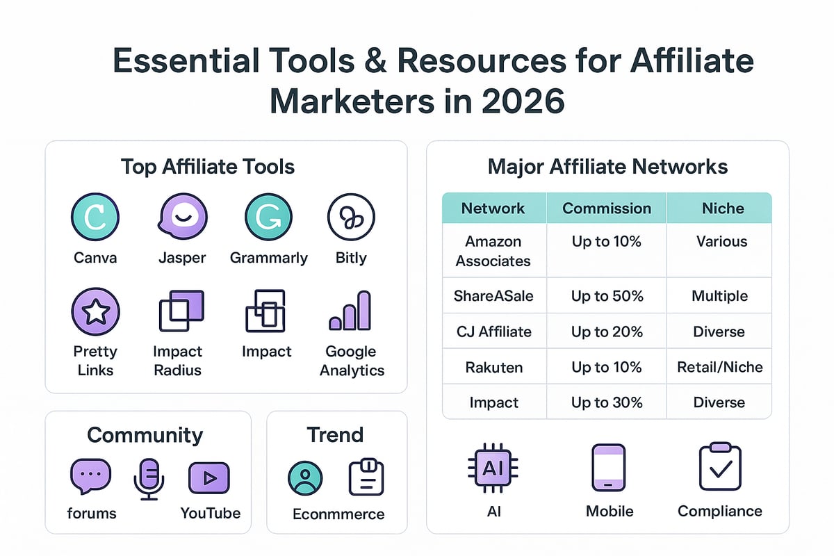 Essential Tools & Resources for Affiliate Marketers in 2026