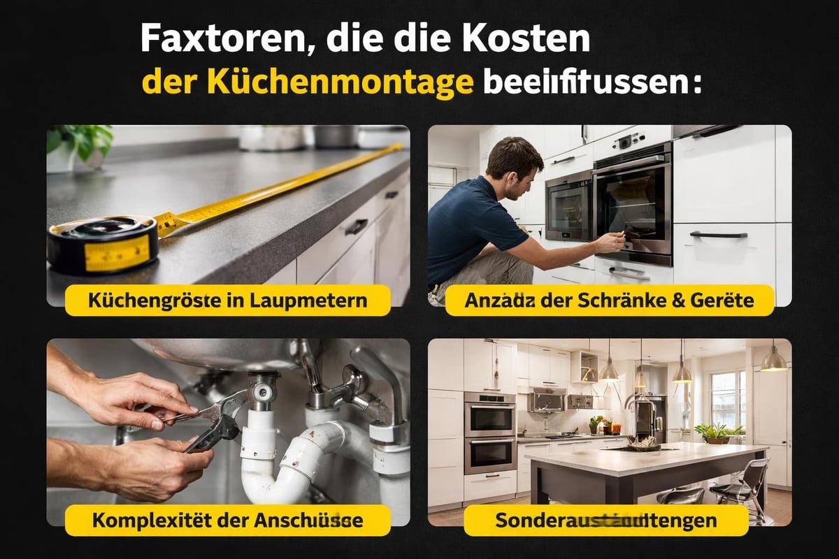 Küchenmontage Preisfaktoren