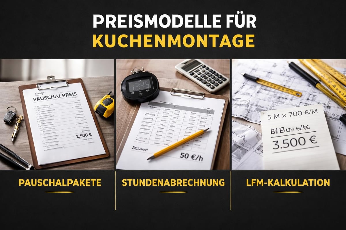 Abrechnungsmodelle Küchenmontage