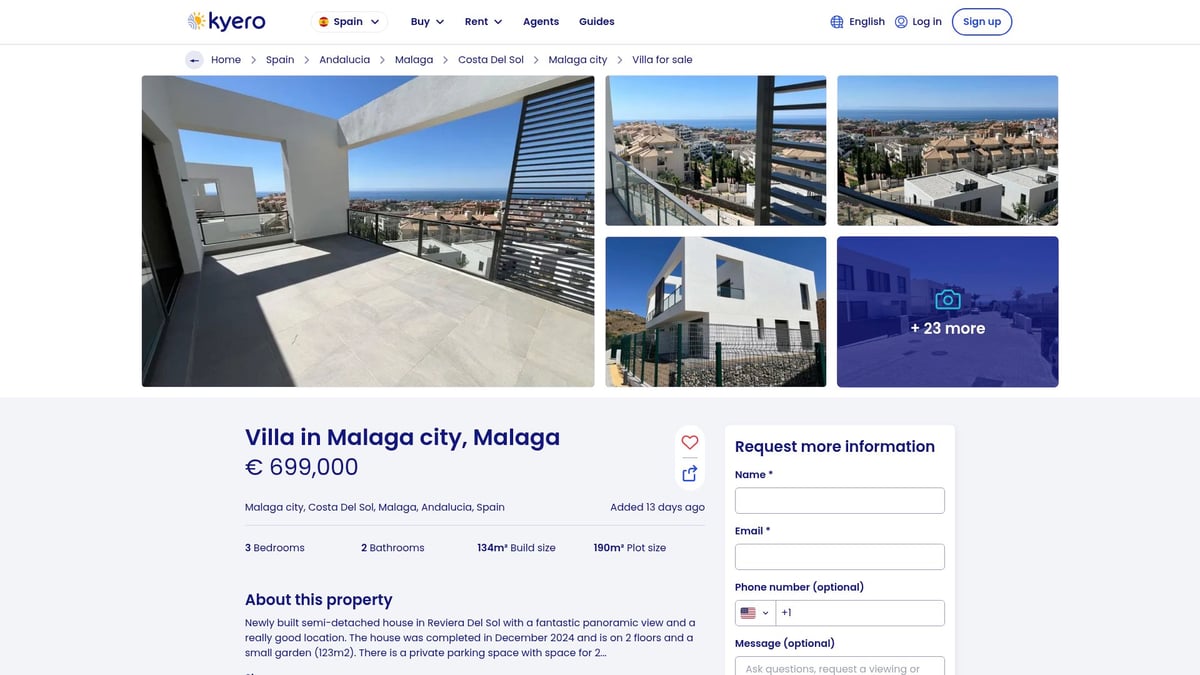 7 Best Property For Sale Malaga City Picks in 2026 - Contemporary Semi-Detached Villa with Panoramic Views