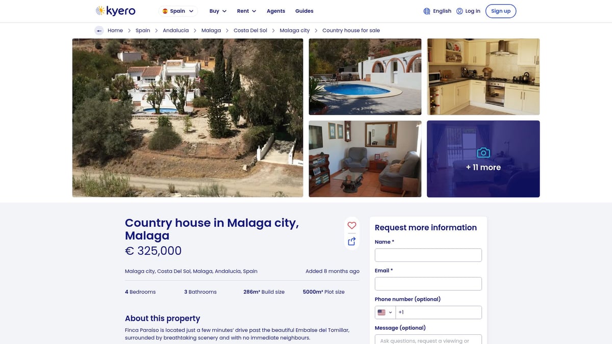 7 Best Property For Sale Malaga City Picks in 2026 - Country House Finca Paraíso – Nature Retreat Near Malaga