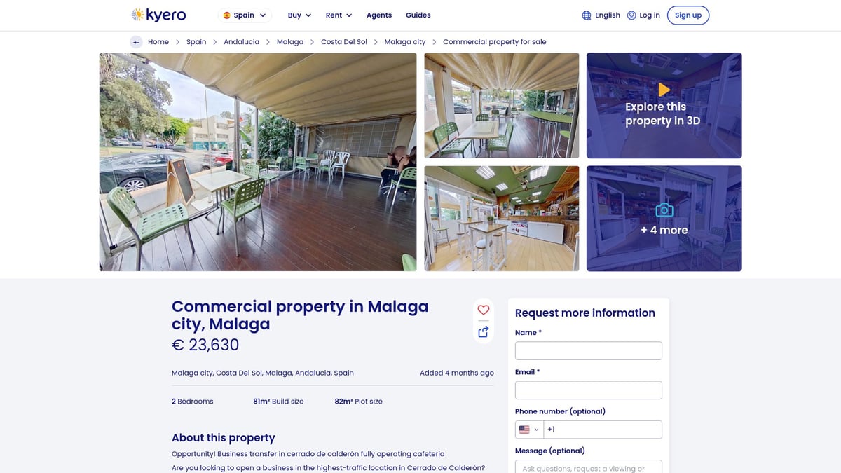 7 Best Property For Sale Malaga City Picks in 2026 - Business Opportunity: Operating Cafeteria in Cerrado de Calderón