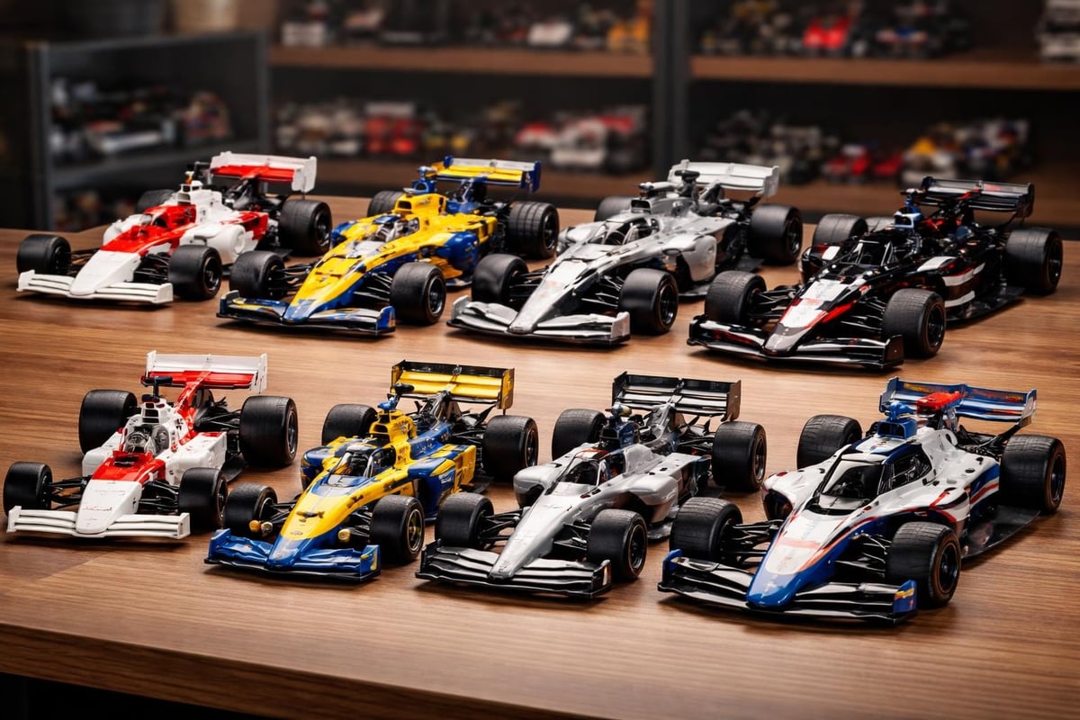 F1 model collection display