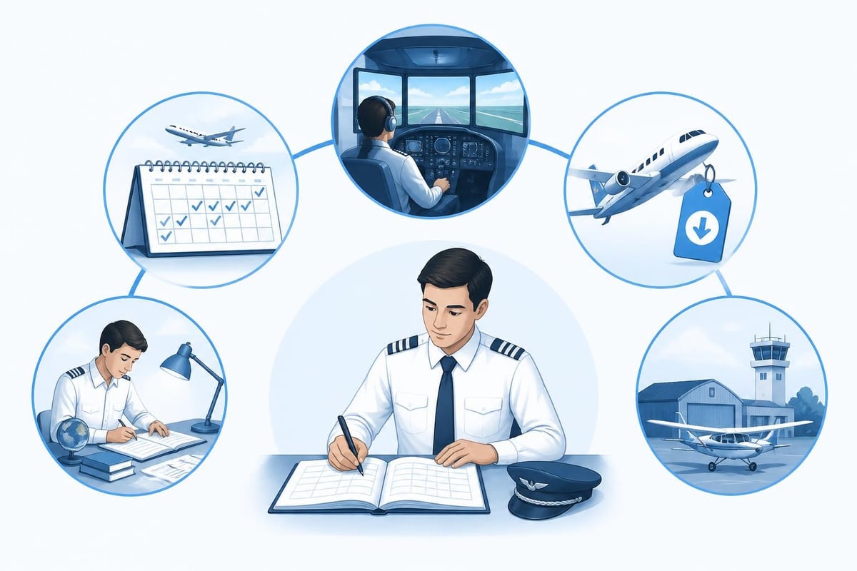 Strategies to reduce commercial pilot licence training costs