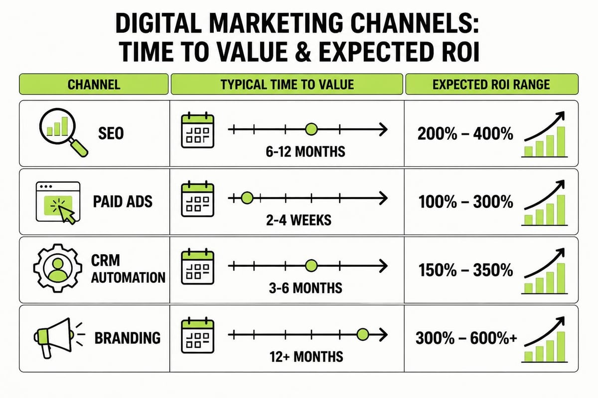 Marketing ROI timelines