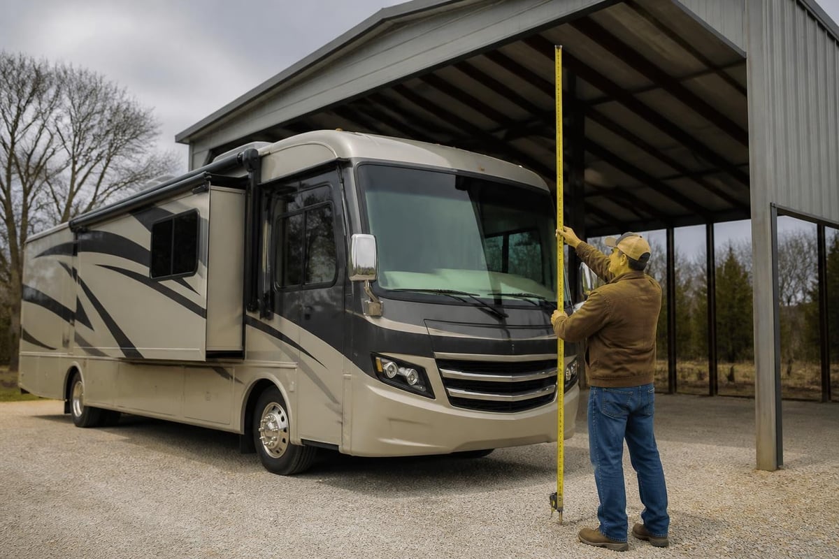 Camper carport dimensions