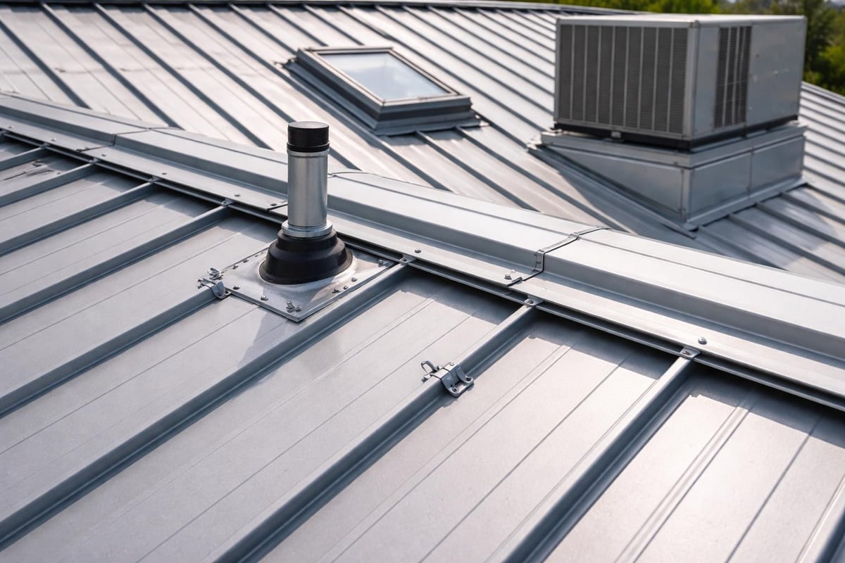 Metal roof system components