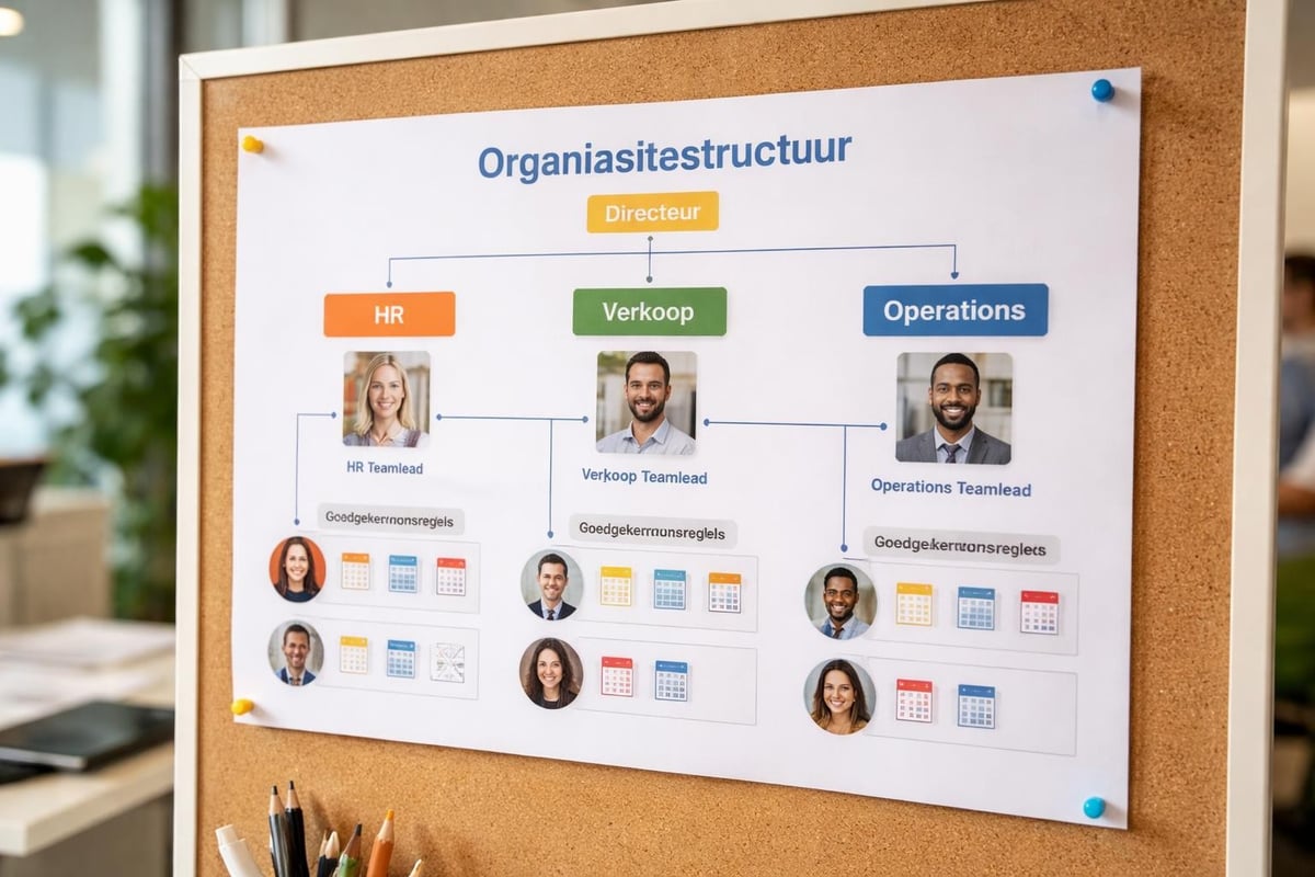 Teams en afdelingen structuur