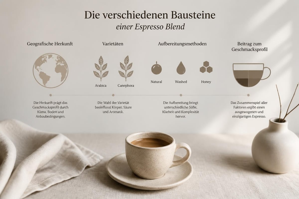 Komponenten einer Espresso Blend