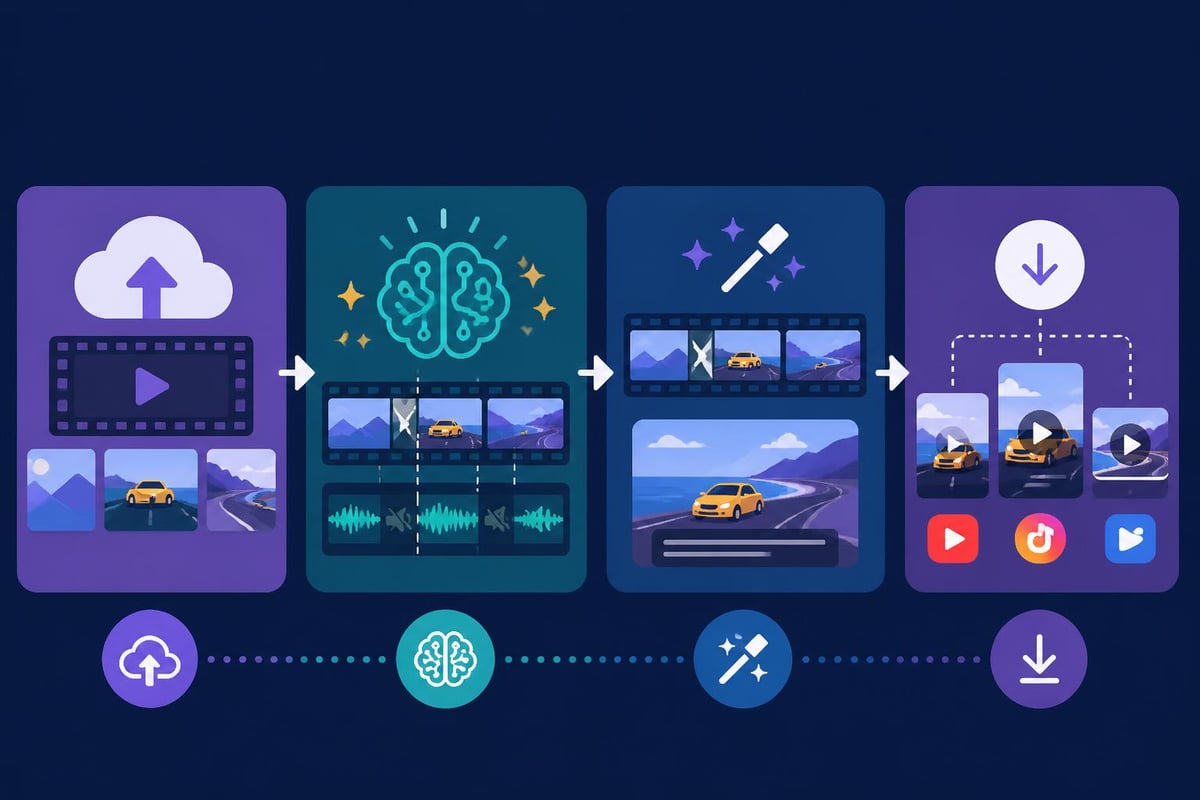 Automated video editing workflow