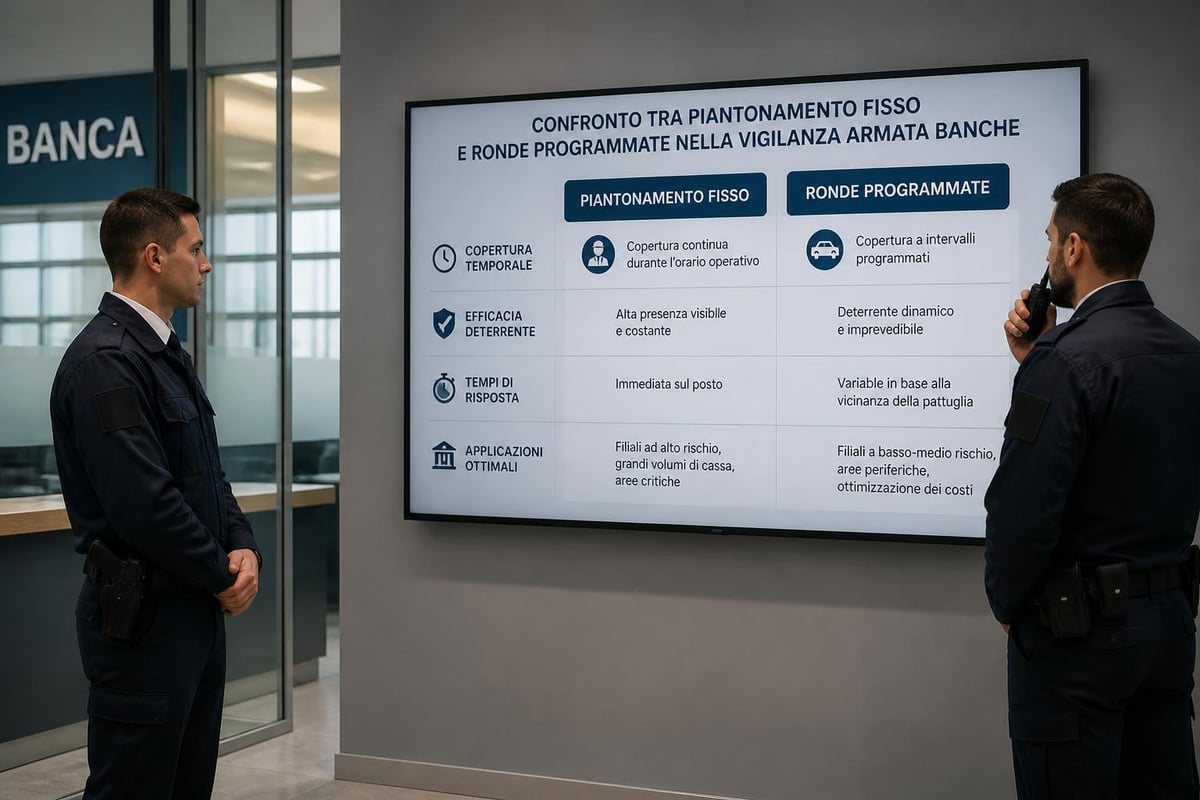 Modalità servizi vigilanza banche
