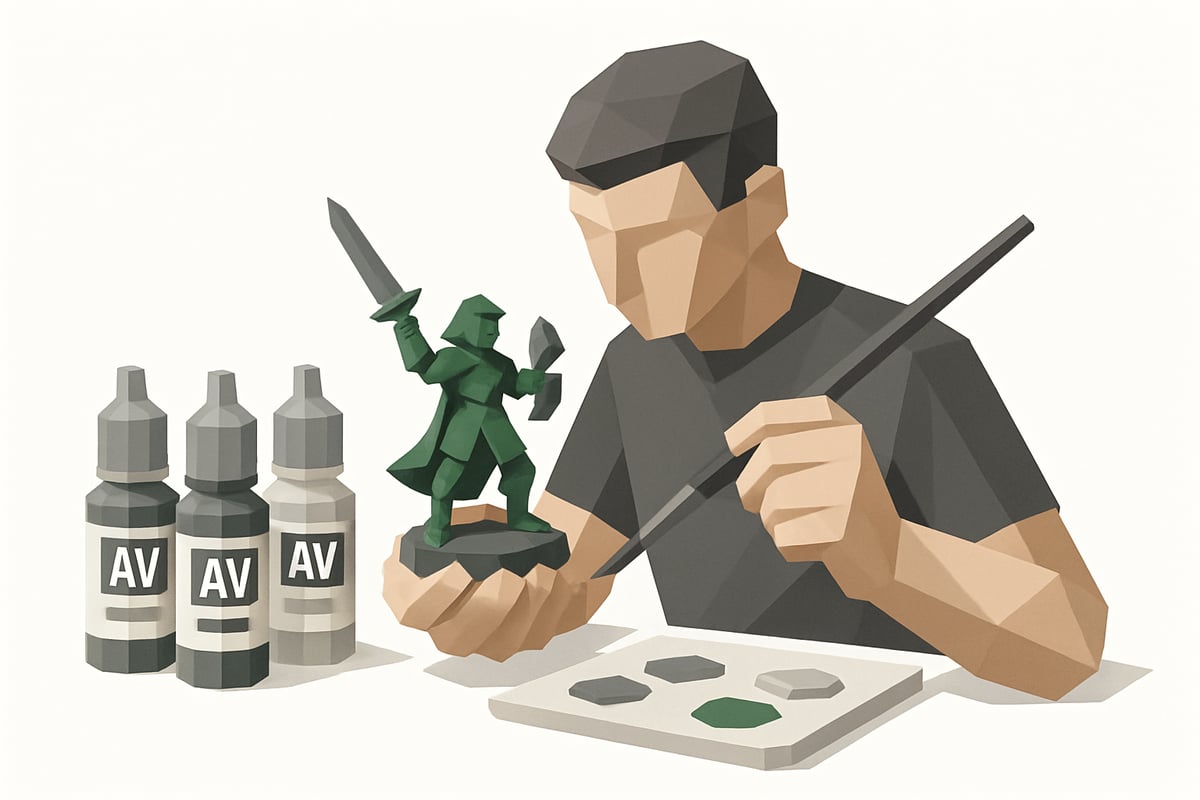 Passo a passo: como começar a pintar com acrílicos Vallejo