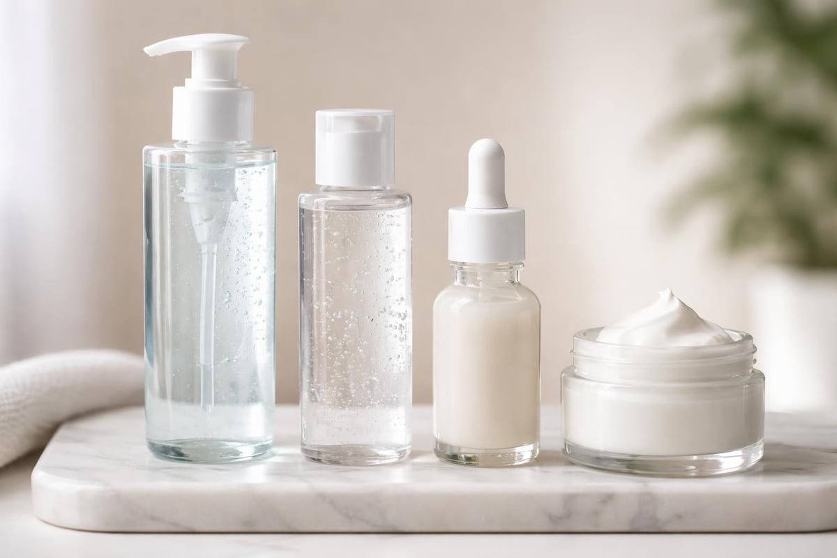 Skincare product layering