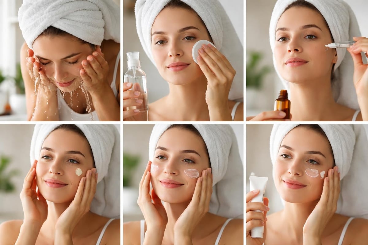 Morning skincare routine