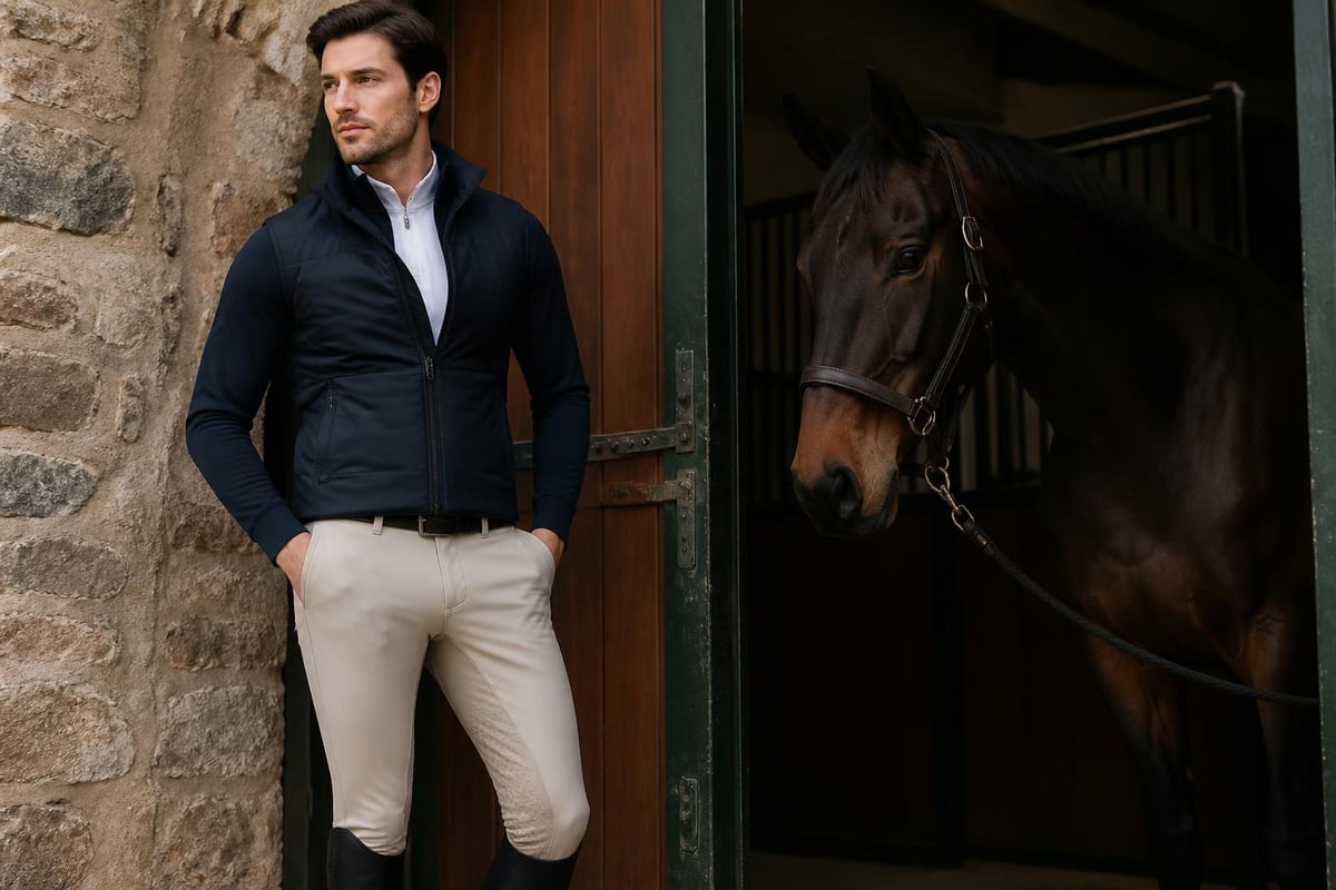 Men's equestrian outfit components