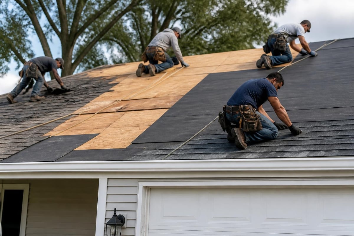 Labor components garage roof