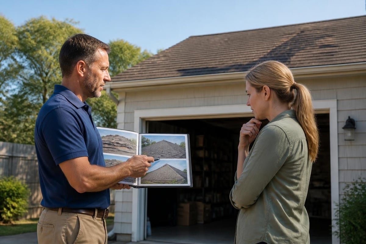 Garage roof repair versus replacement