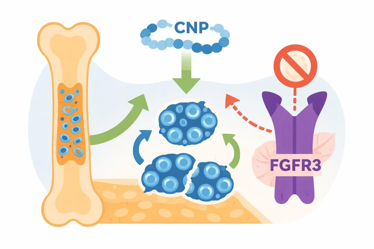 CNP peptide growth regulation