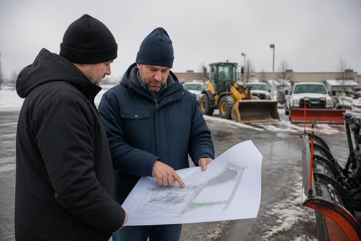 Commercial snow removal planning