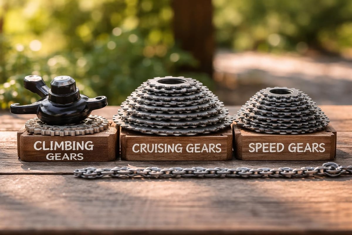 21-speed gear combinations chart