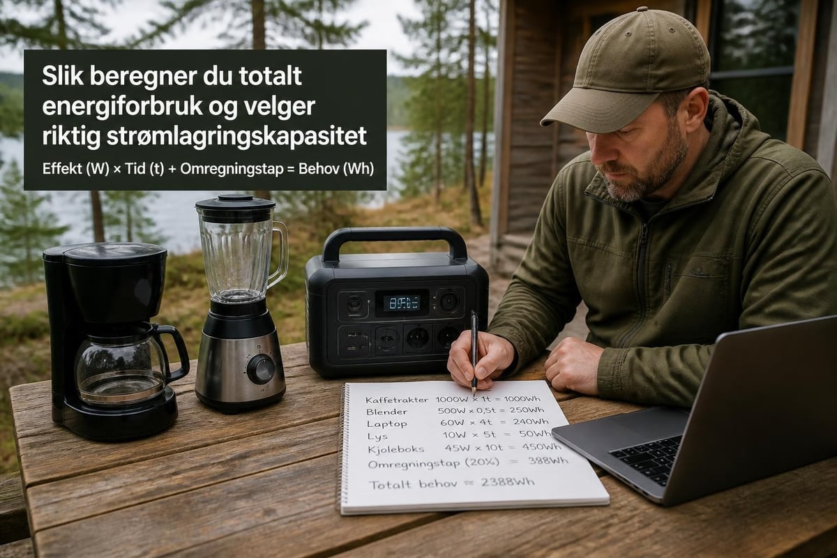 Energiberegning for powerstation
