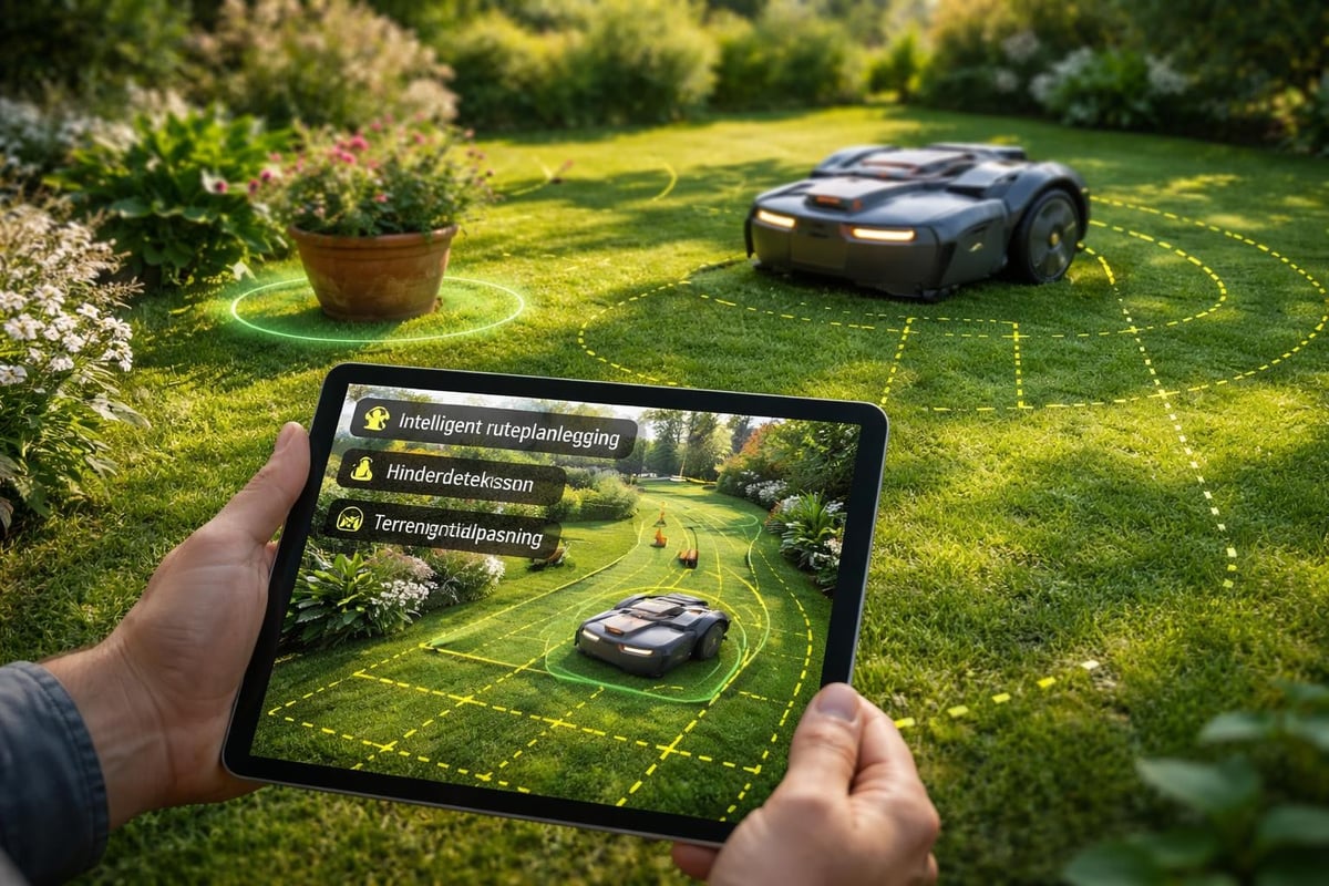 Robot lawn mower navigation