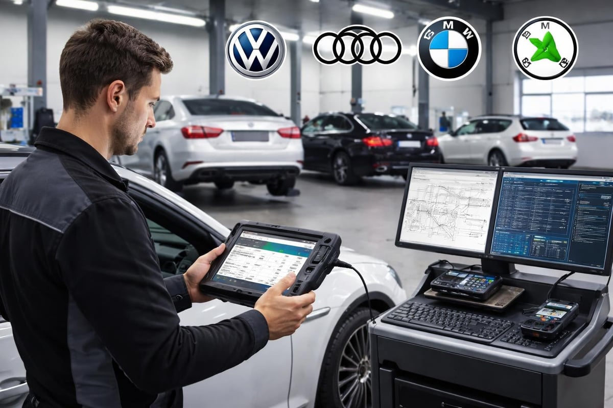 European vehicle diagnostic process