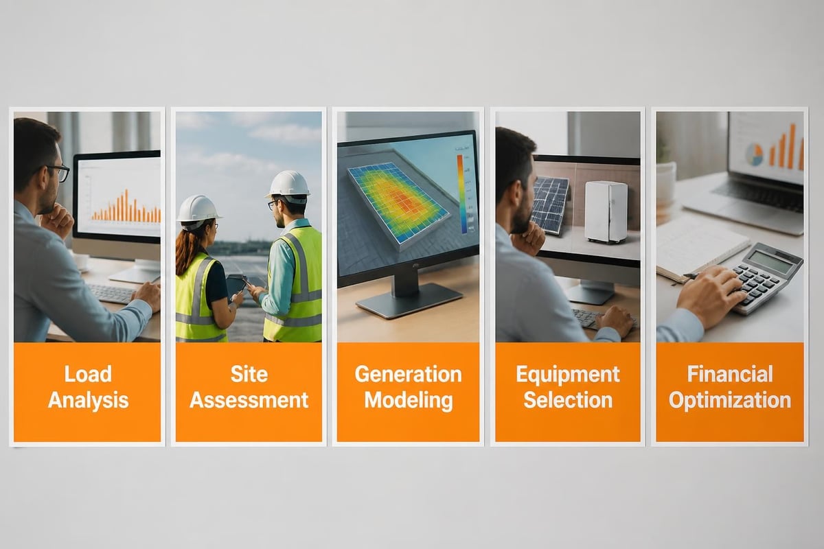 Commercial solar PV design process
