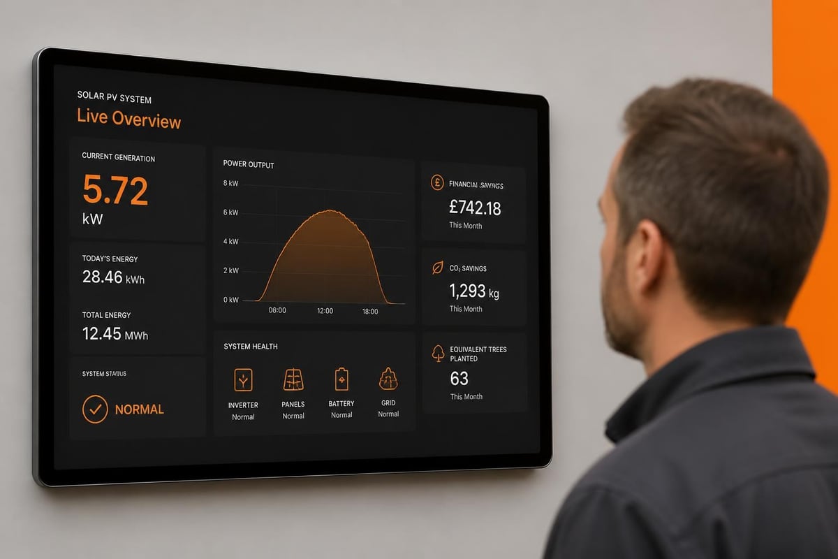 Commercial solar PV monitoring dashboard