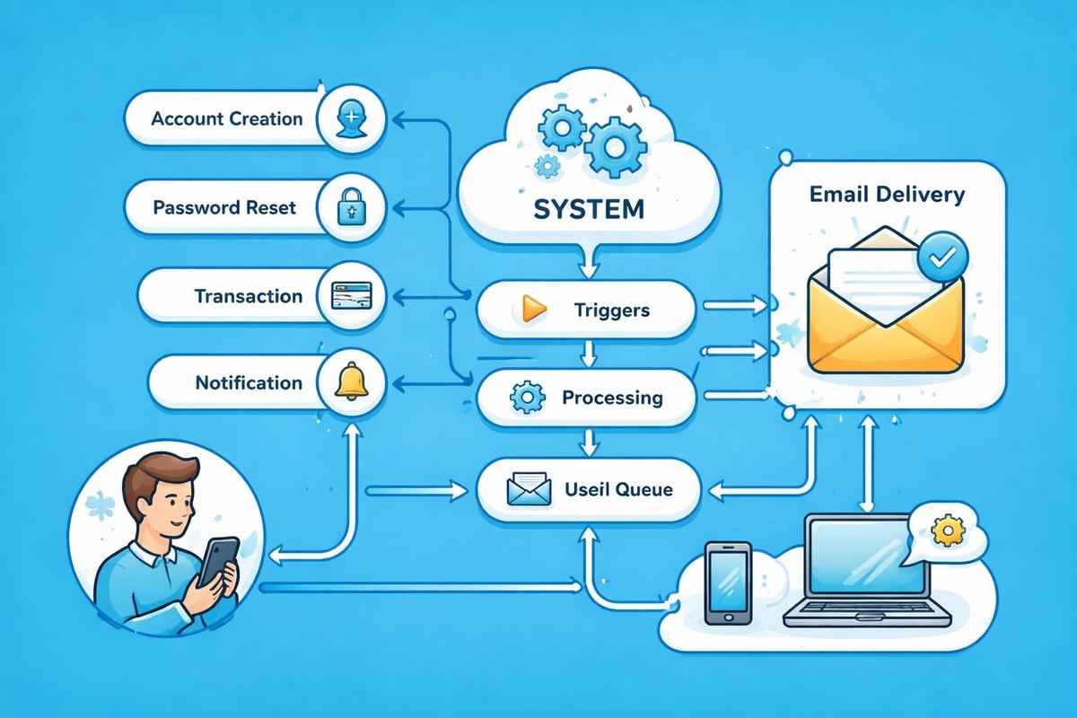 System email workflow triggers
