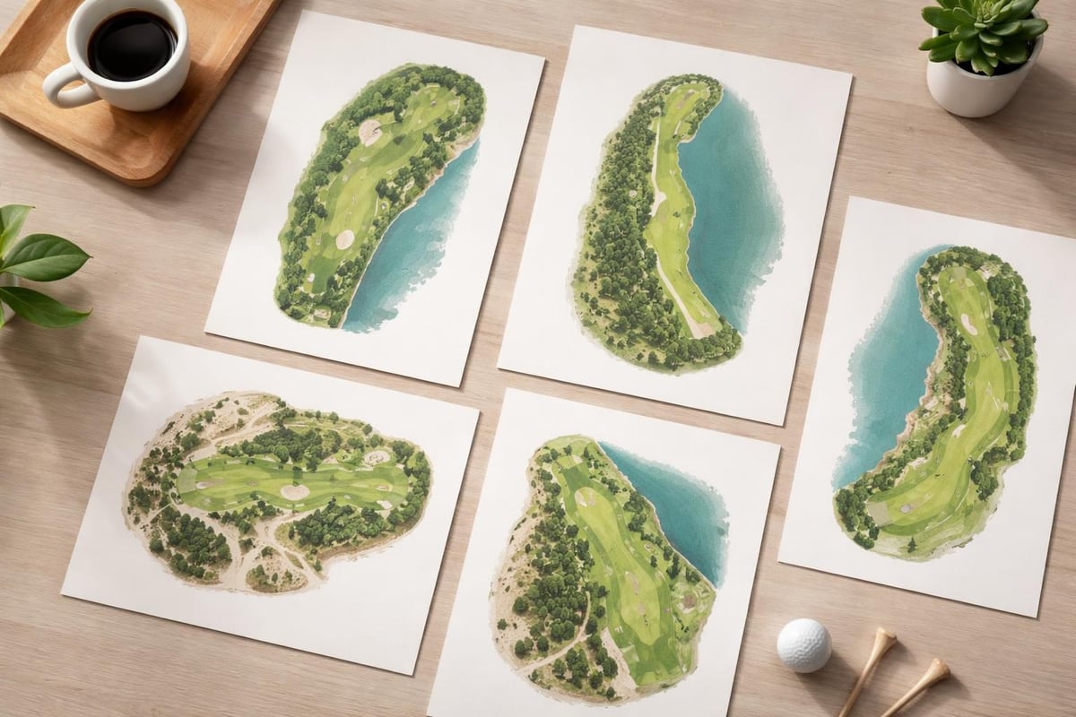 Golf course art collection