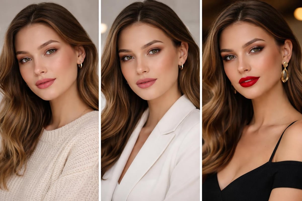 Lip stain makeup coordination
