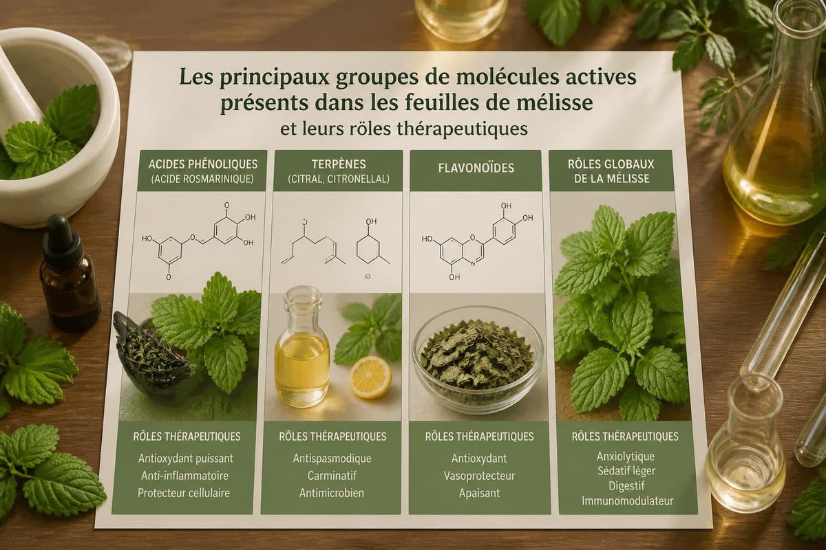 Composition chimique de la mélisse