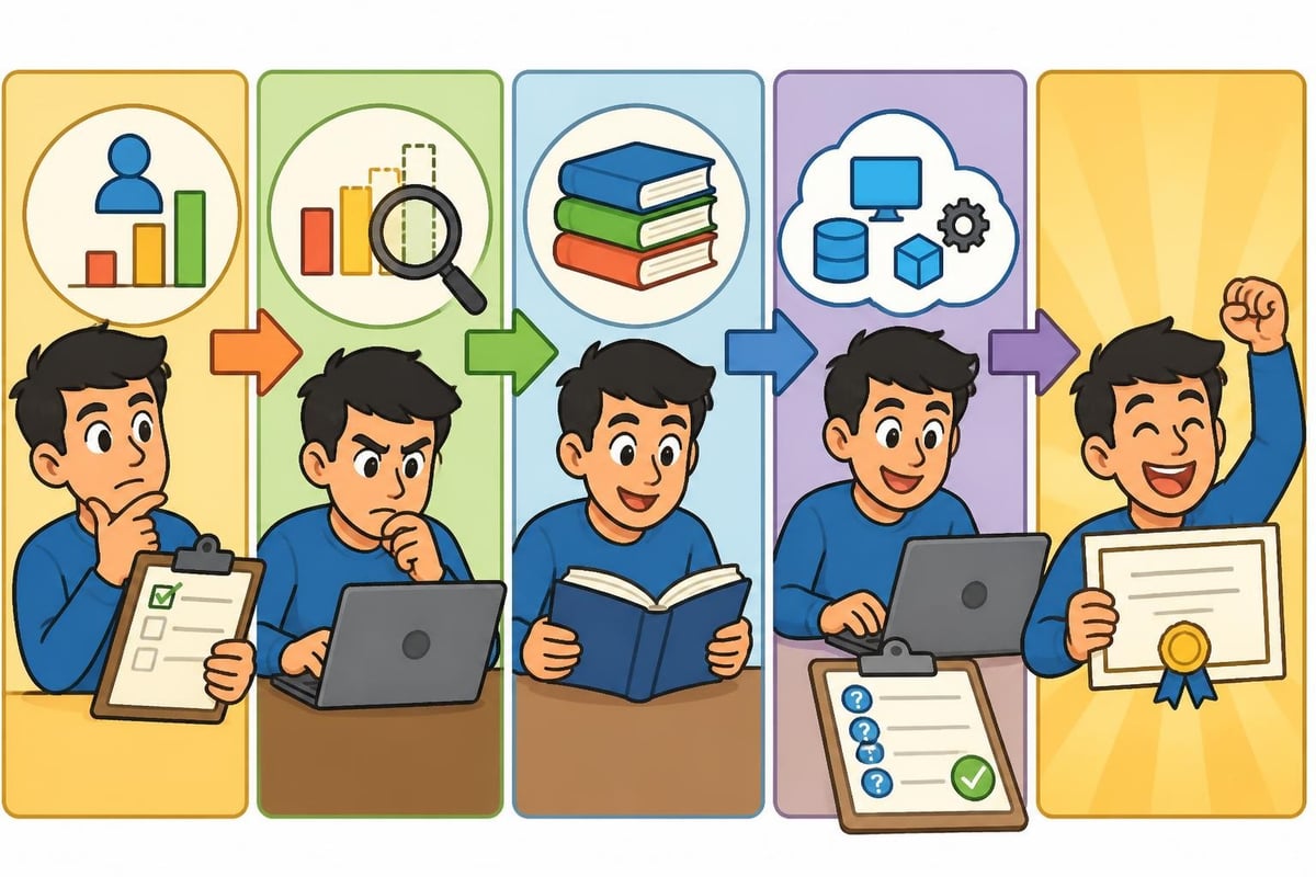 Azure AI exam preparation workflow