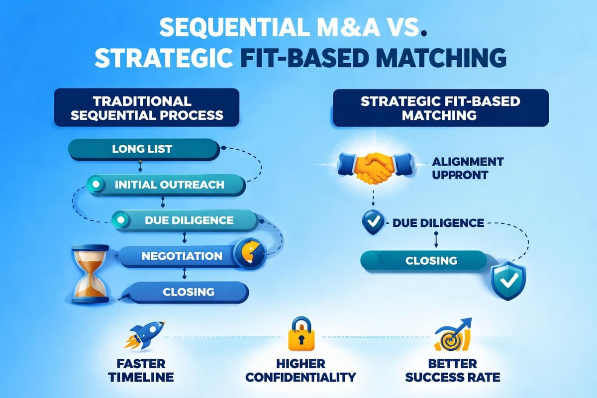 M&A process comparison