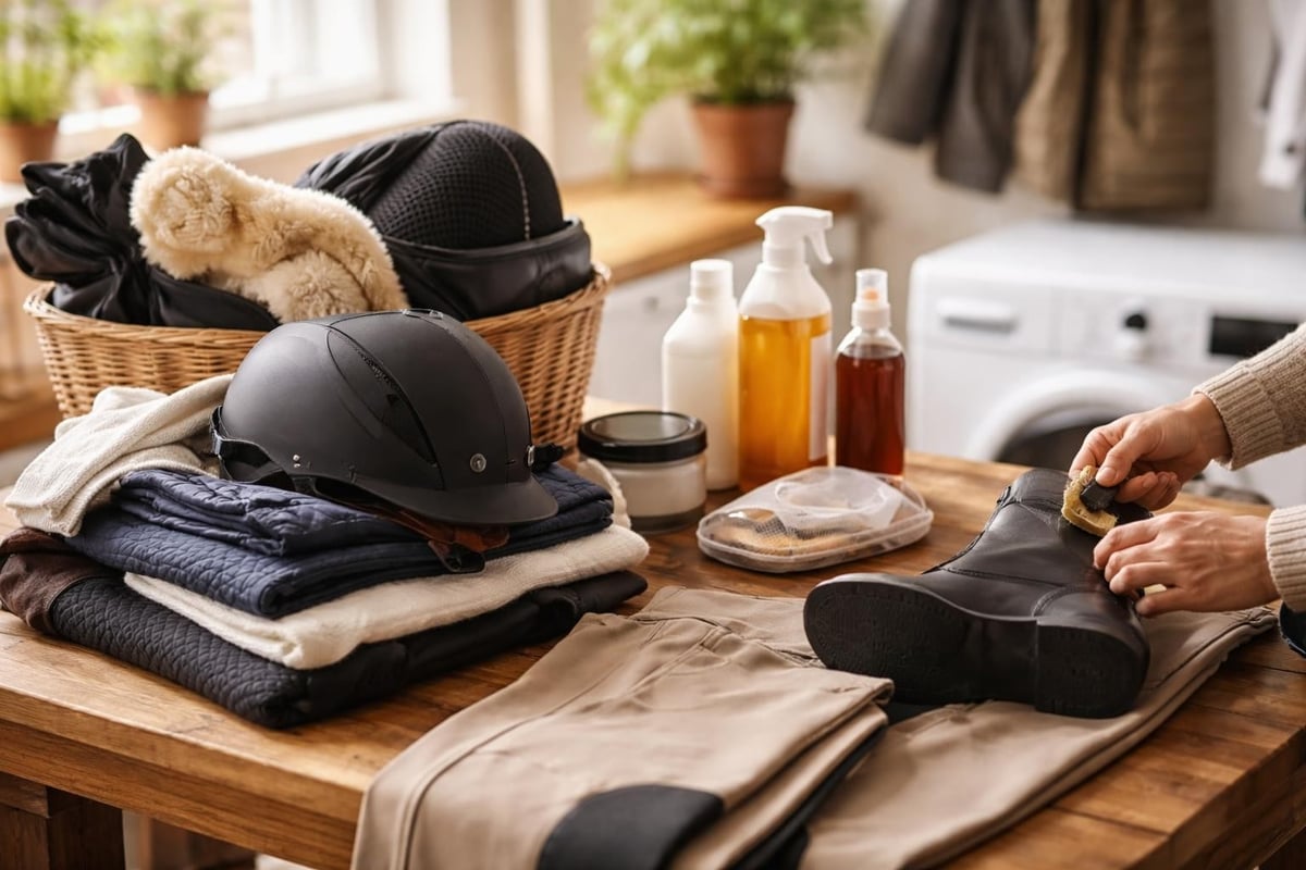 Proper riding clothing care