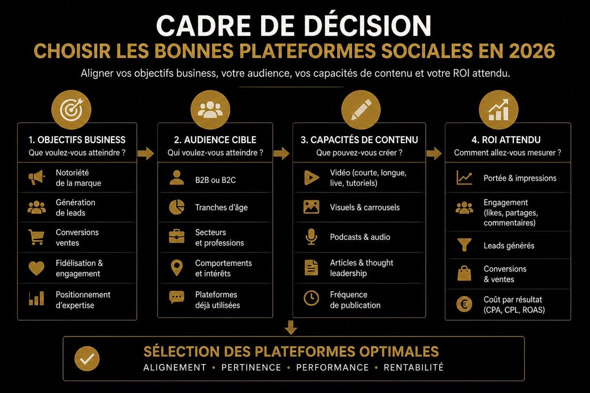 Social media platform selection framework