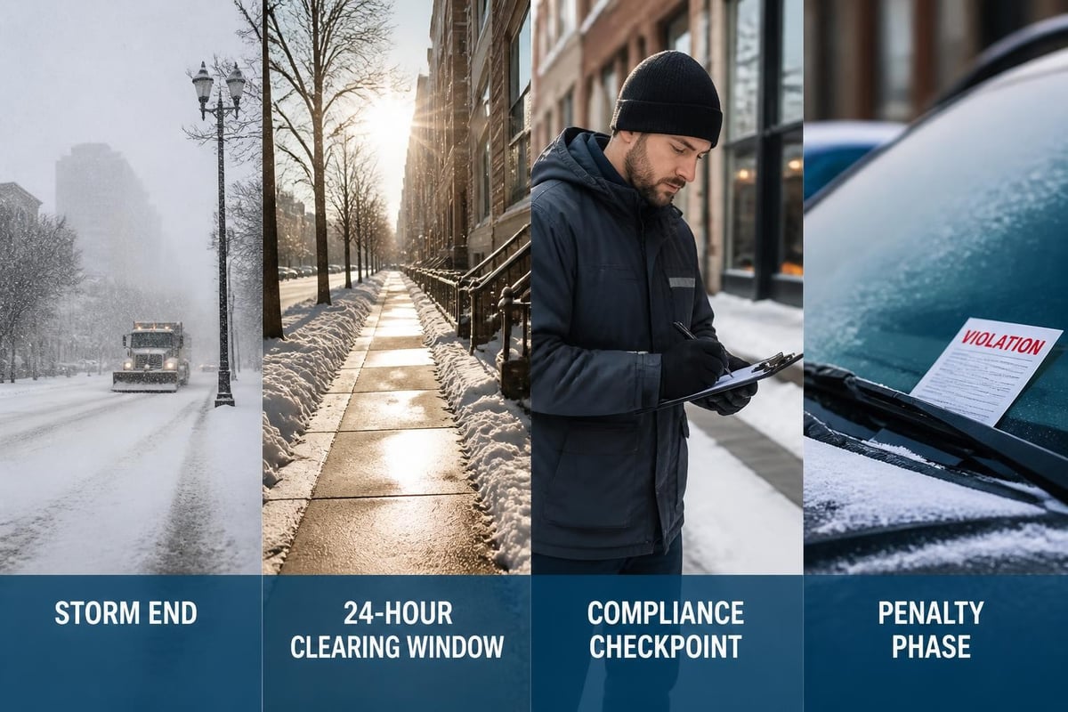 Municipal snow removal timeline requirements