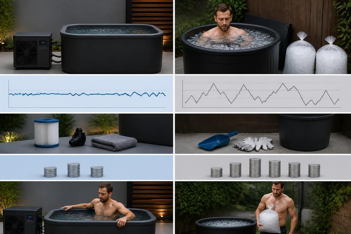 Cold plunge setup comparison