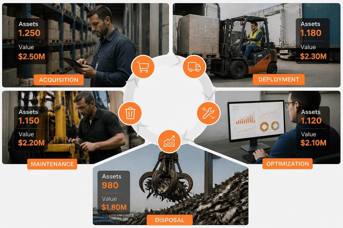 Asset Management Software for B2B Operations 2026 Asset lifecycle phases