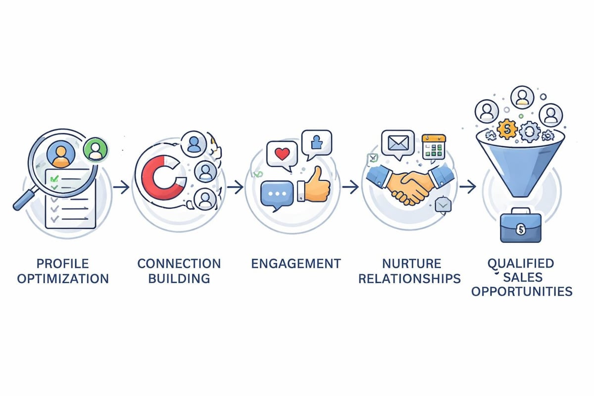 LinkedIn lead generation funnel