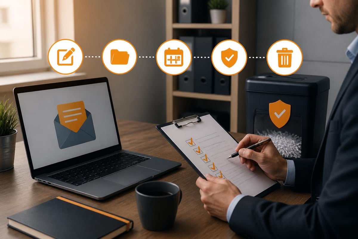 Email archiving workflow