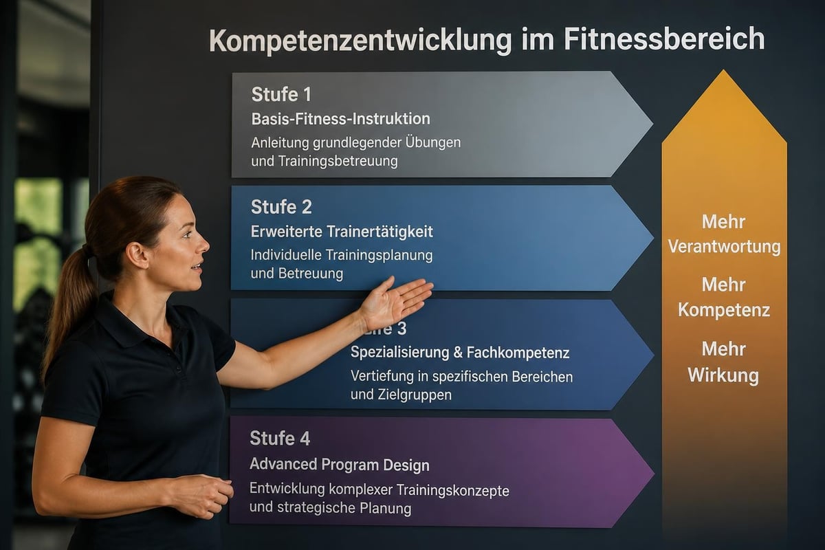 Fitness trainer license progression