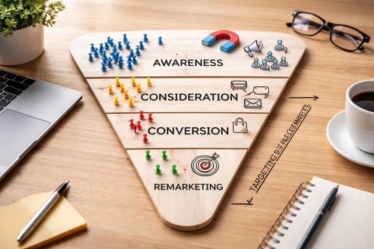 Audience segmentation funnel