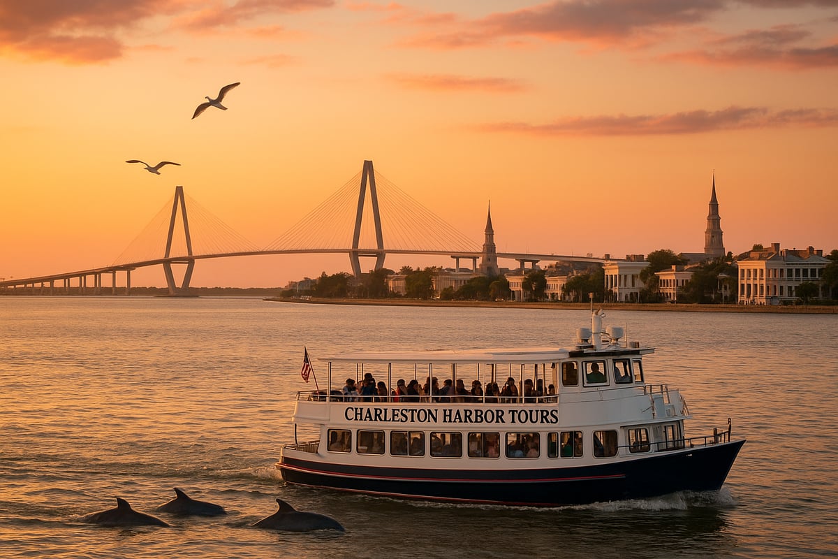 Iconic Sights and Landmarks Seen on Charleston Harbor Sunset Tours